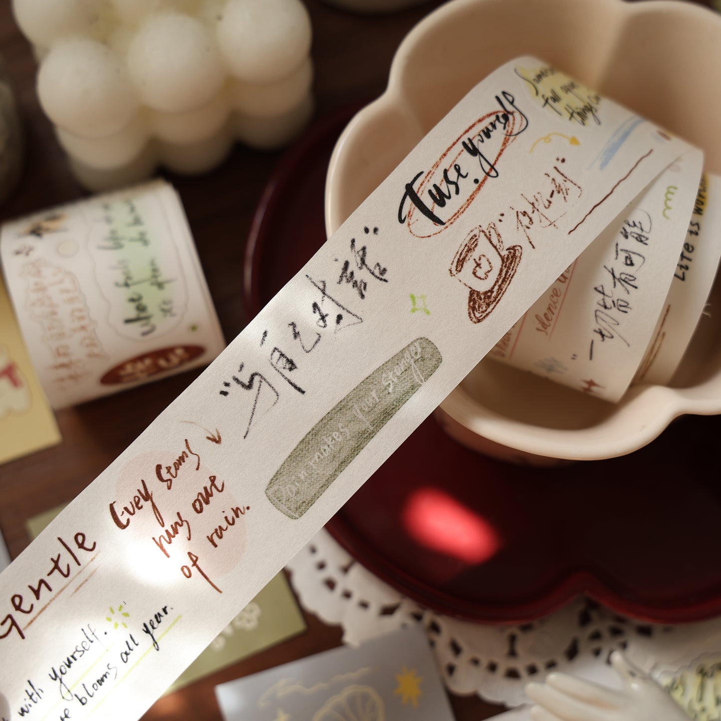 Words come alive Collection Masking Tape | Cute  PET / Washi Tape