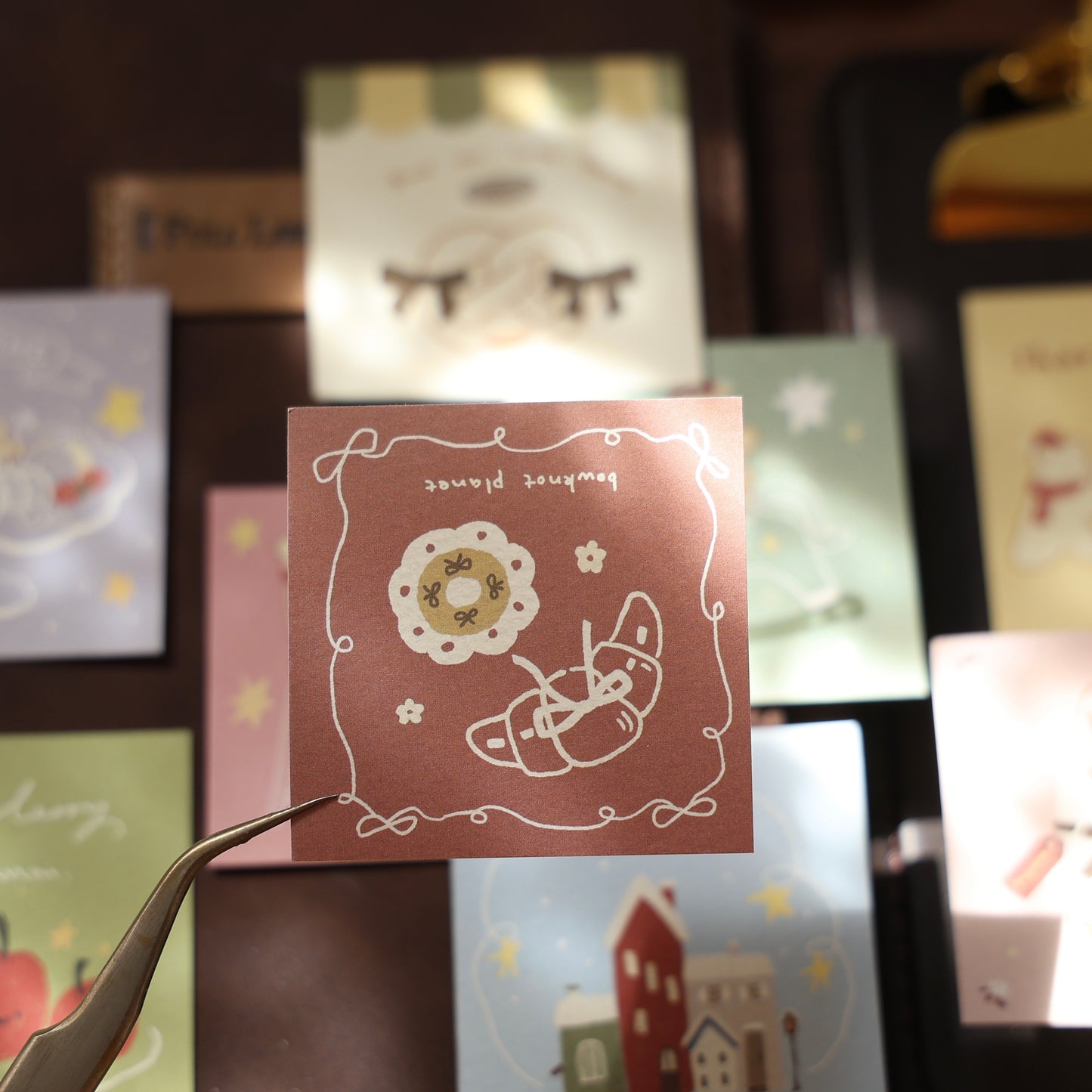 Memories of Time theme light retro handbook sticky notes no glue