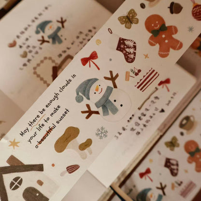 Warm Chestnut Time Collection Masking Tape | Cute  PET / Washi Tape