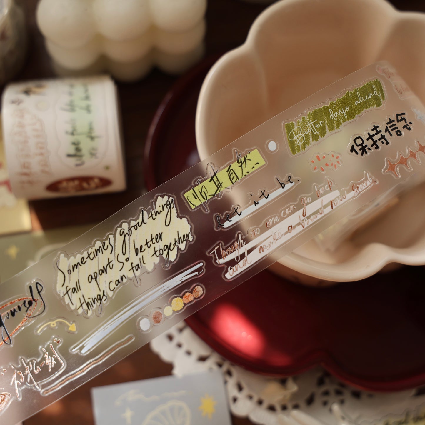 Words come alive Collection Masking Tape | Cute  PET / Washi Tape