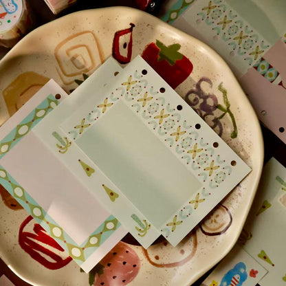 Summer is light and warm theme light retro handbook A7 perforated inner page