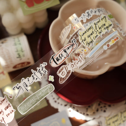 Words come alive Collection Masking Tape | Cute  PET / Washi Tape