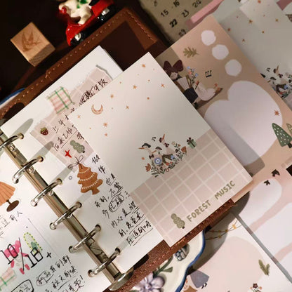 Duck Girl theme light retro M5 series double-sided printing for dual-use sticky notes