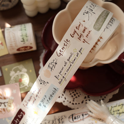 Words come alive Collection Masking Tape | Cute  PET / Washi Tape