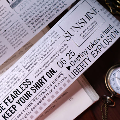 Magazine Notes Light retro base tape handbook material PET washi tape