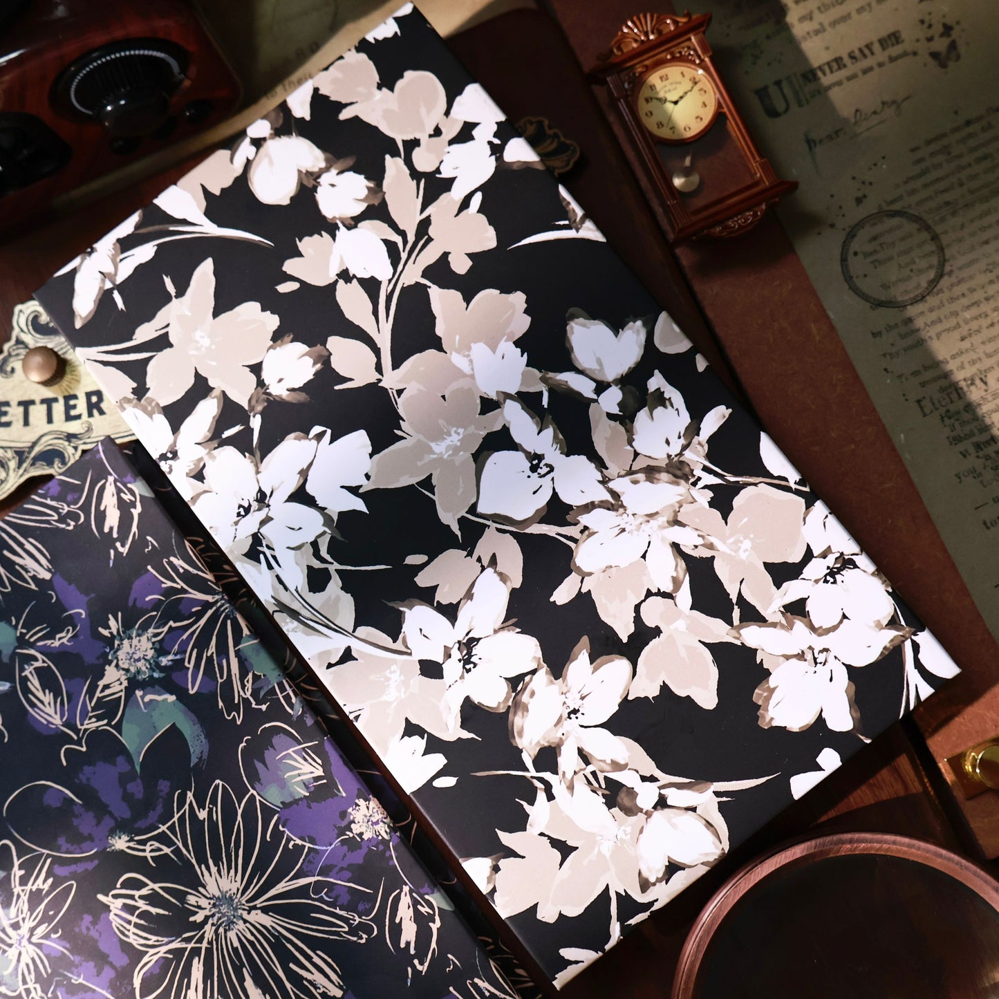 Floral Notebook organ notebook collage book blank notebook organ book