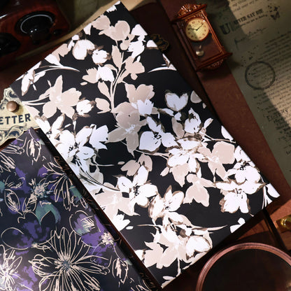 Floral Notebook organ notebook collage book blank notebook organ book