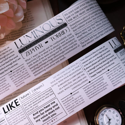 Magazine Notes Light retro base tape handbook material PET washi tape