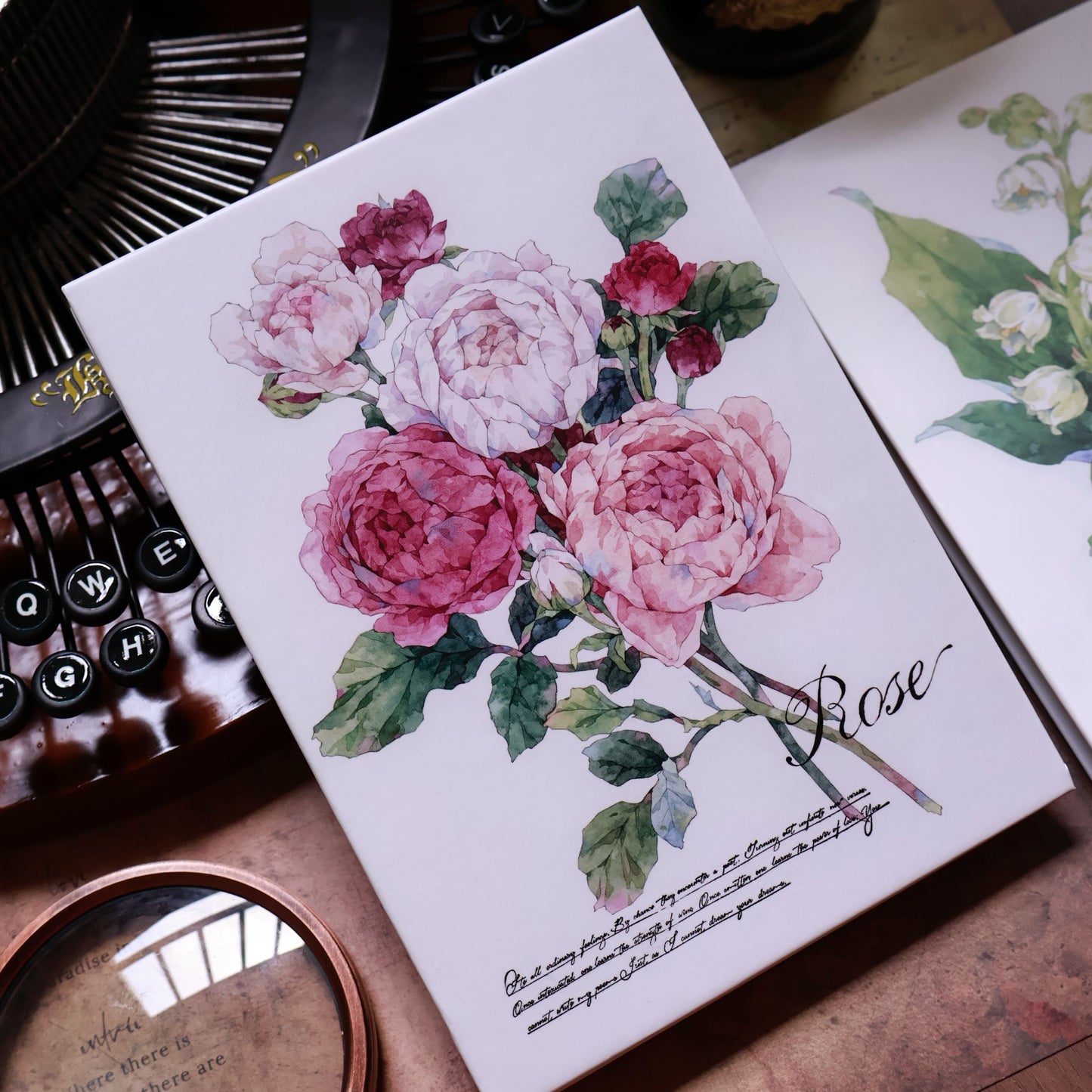Flowers Notebook organ notebook collage book blank notebook organ book