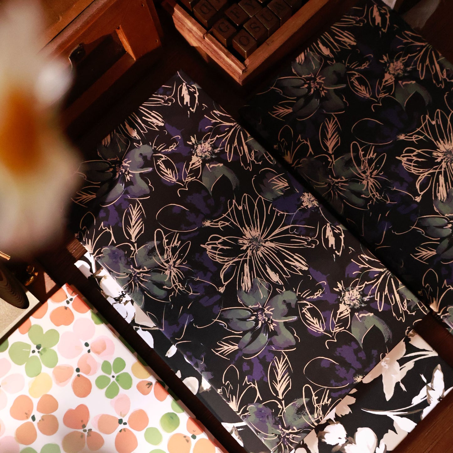 Floral Notebook organ notebook collage book blank notebook organ book