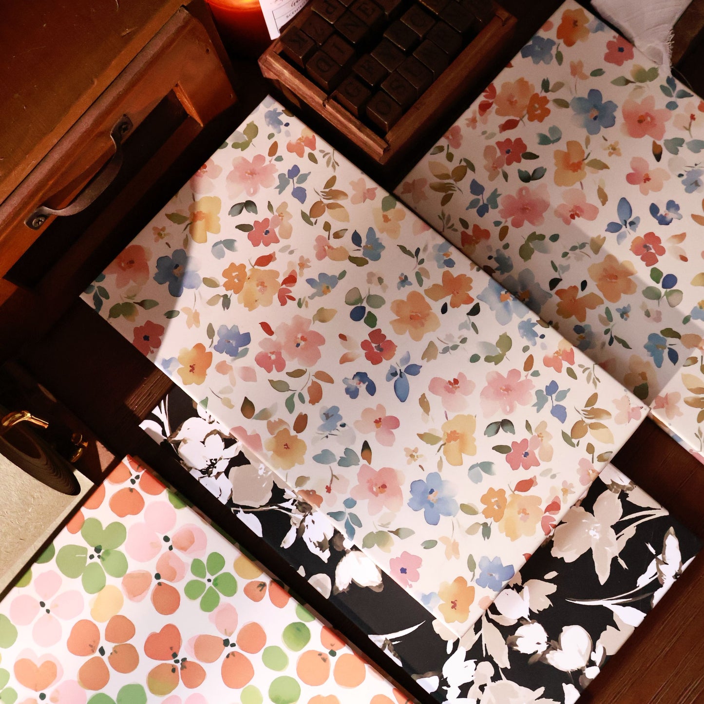 Floral Notebook organ notebook collage book blank notebook organ book