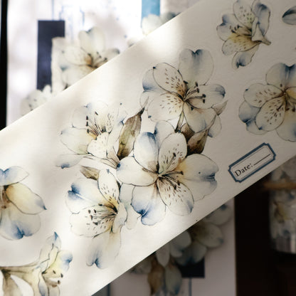 Lanyu No. 6 vintage flower PET and Washi tape