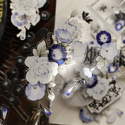 Open the window see flowers vintage flower PET and Washi tape