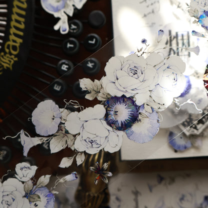 Open the window see flowers vintage flower PET and Washi tape