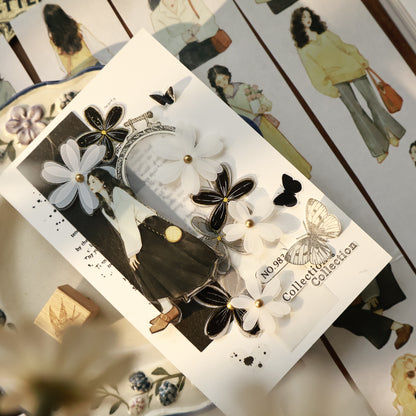 Retro girl character Retro PET and Washi Paper Tape