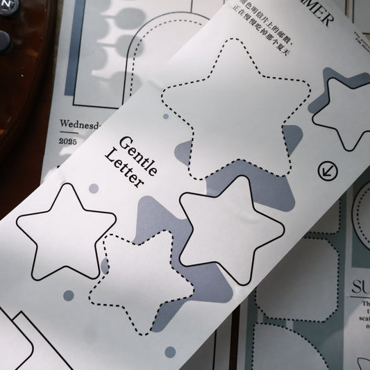 Colored border Light retro base tape handbook material PET washi tape