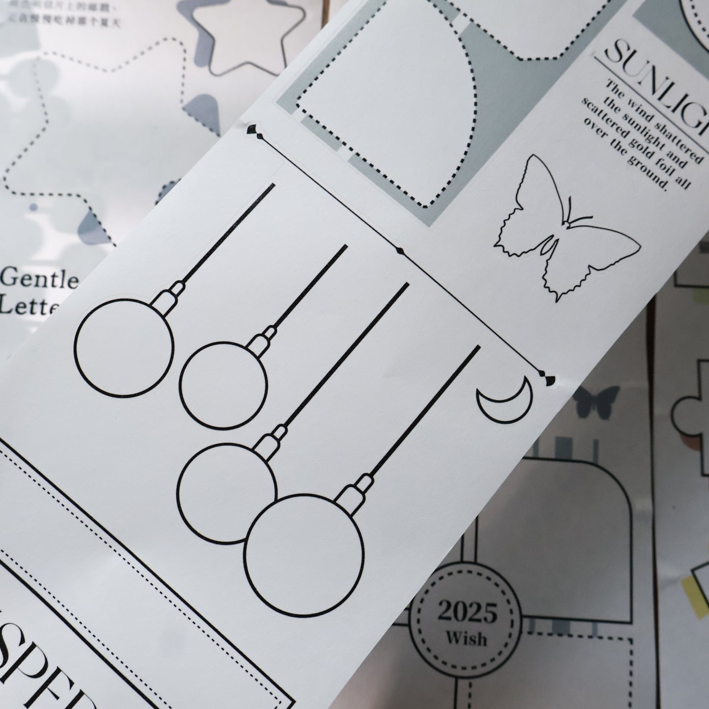 Colored border Light retro base tape handbook material PET washi tape