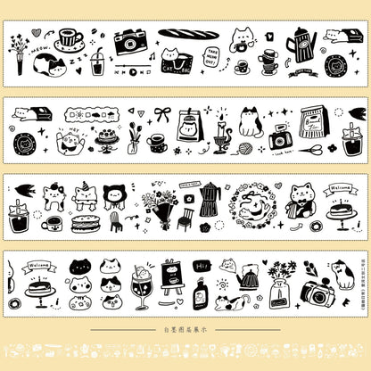 Cat cafe daily life Collection Masking Tape | Cute  PET / Washi Tape
